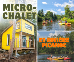 Micro-chalet et rivière Picanoc